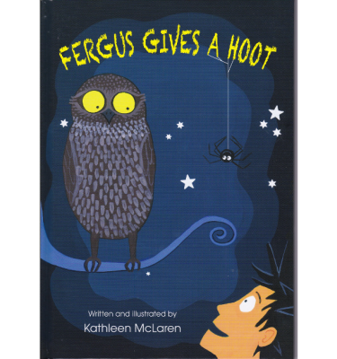 Fergus Gives A Hoot book - front cover